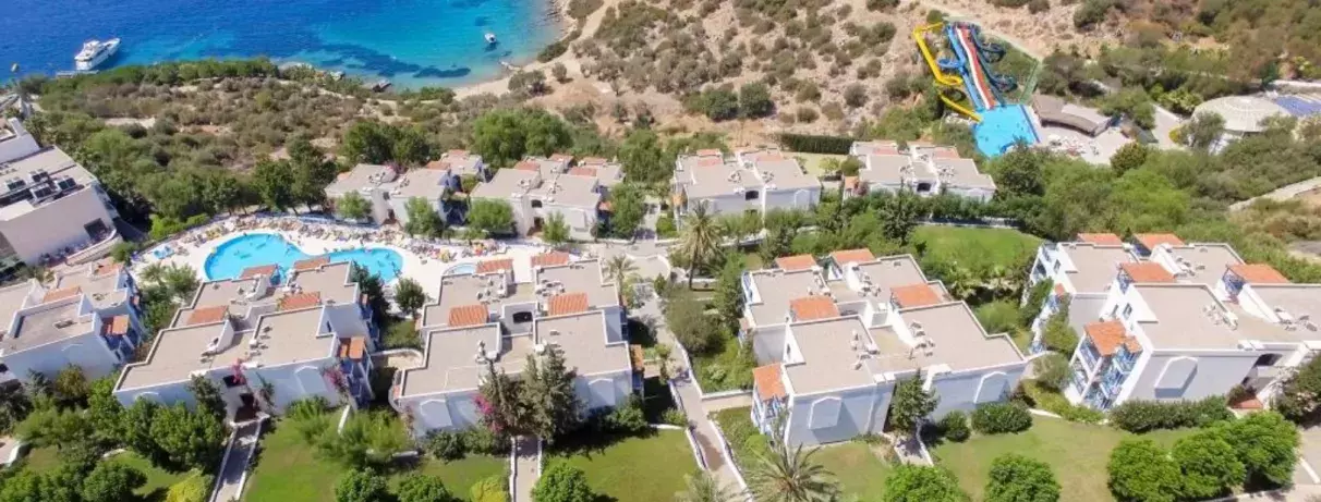 vue générale des bâtiments de l'hôtel