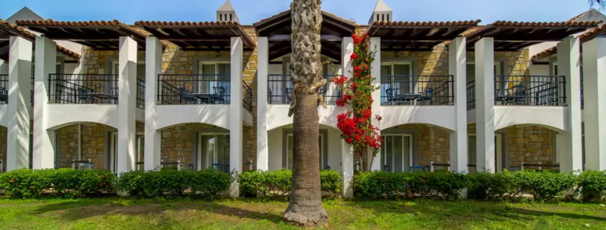 façade des chambres de l'hôtel