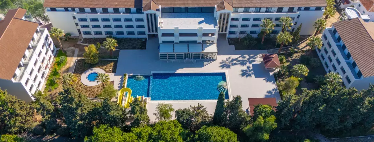 vue d'ensemble hôtel