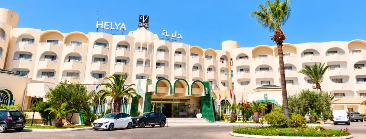 façade extérieure du complexe hôtelier vincci helya beach monastir en tunisie 