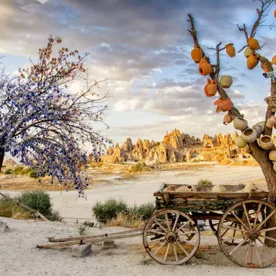 une charette en cappadoce