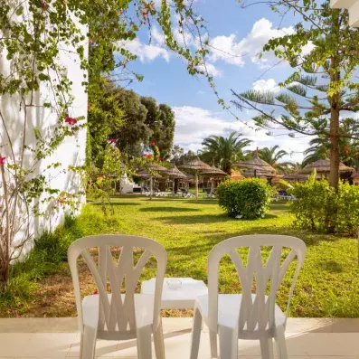 terrasse de la chambre