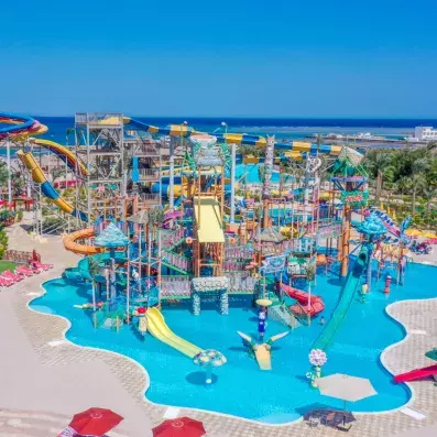 piscine et toboggans