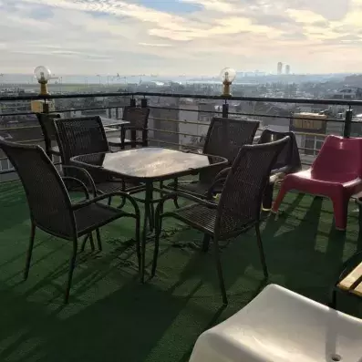 terrasse sur le toit 