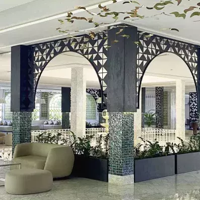 Haul avec canapé pour s'asseoir 