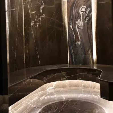 espace de détente avec un hammam