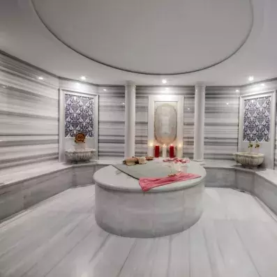 espace de détente avec un bain turc 