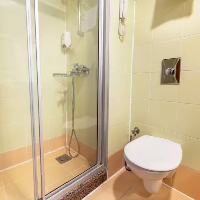 salle de bain avec douche