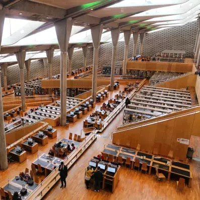 intérieure bibliothèque Alexandrie 