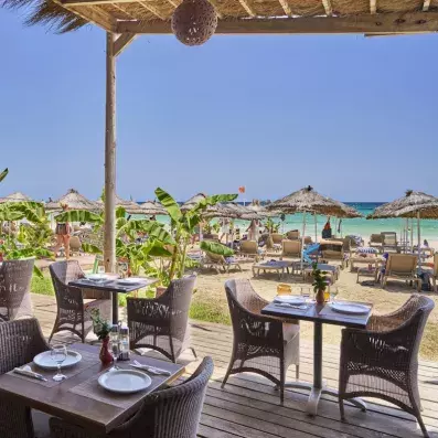 terrasse proche de la plage