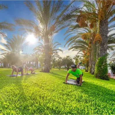 séance de fitness en plain air 