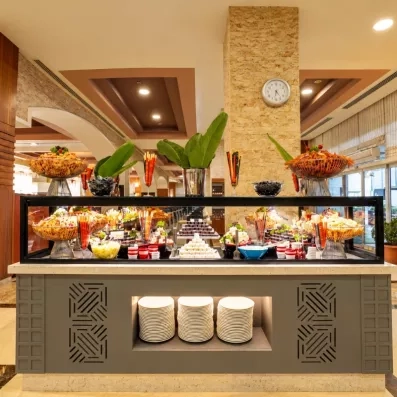 comptoir de buffet du restaurant