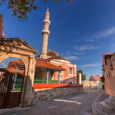 Quartier turc de Rhodes, héritage ottoman, mosquées historiques et architecture orientale au sein de la vieille ville