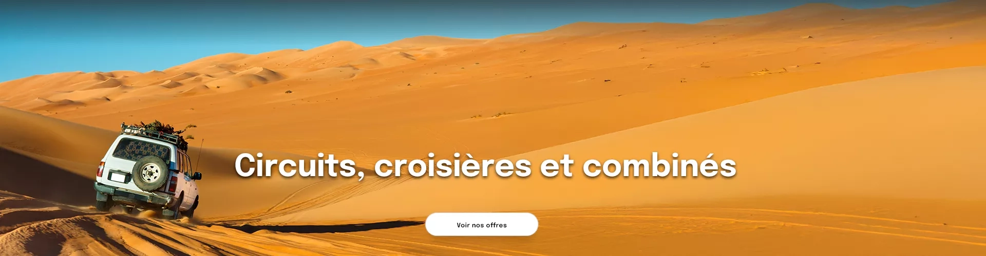 Un 4X4 dans le désert