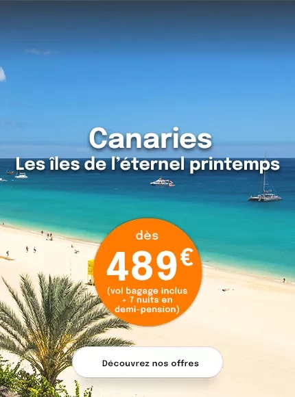 une plage aux eaux turquoise des Canaries